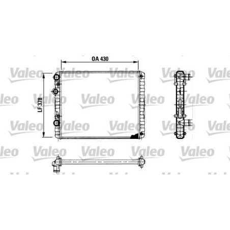 Radiator, engine cooling VALEO 730956