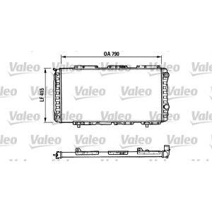 Radiator, engine cooling VALEO 730997