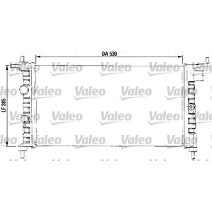 Radiator, engine cooling VALEO 731013