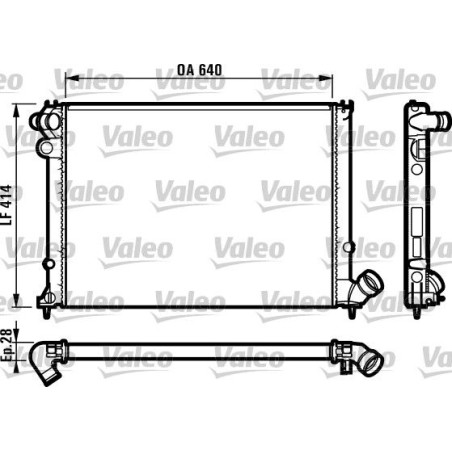 Radiator, engine cooling VALEO 731381