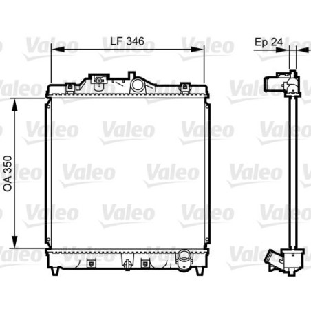 Radiator, engine cooling VALEO 731434