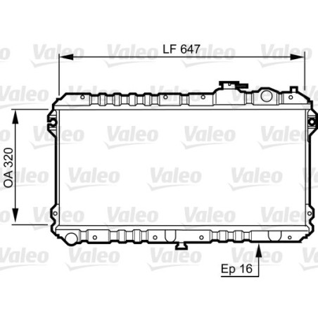 Radiator, engine cooling VALEO 731437