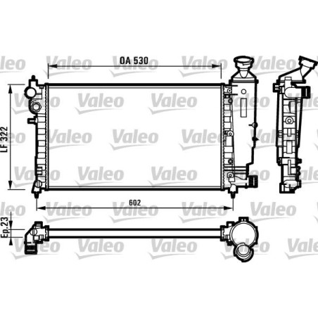 Radiator, engine cooling VALEO 731526