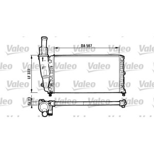 Radiator, engine cooling VALEO 731562