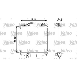 Radiator, engine cooling VALEO 731828