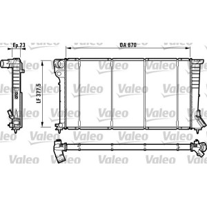 Radiator, engine cooling VALEO 732517