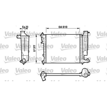 Radiator, engine cooling VALEO 732535