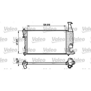 Radiator, engine cooling VALEO 732563