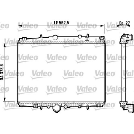 Radiator, engine cooling VALEO 732598