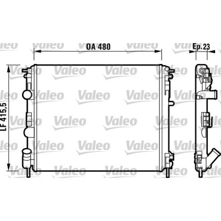 Radiator, engine cooling VALEO 732721