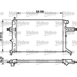 Radiator, engine cooling VALEO 732795