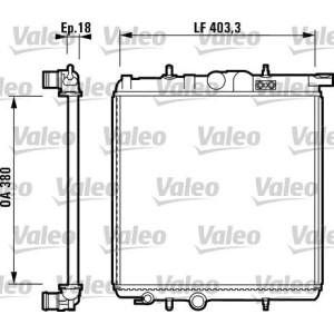 Radiator, engine cooling VALEO 732885