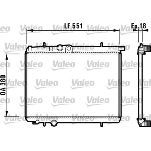 Radiator, engine cooling VALEO 732886