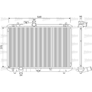 Radiator, engine cooling VALEO 733216