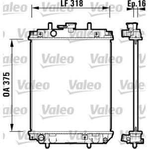 Radiator, engine cooling VALEO 734105