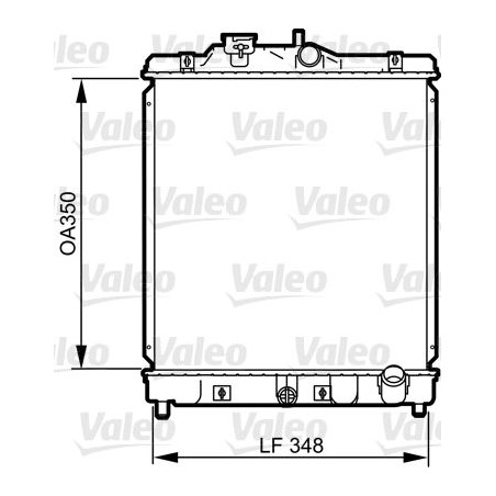 Radiator, engine cooling VALEO 734117