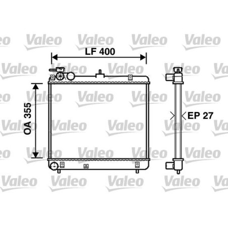 Radiator, engine cooling VALEO 734255