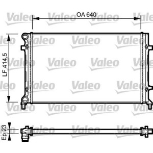 Radiator, engine cooling VALEO 734332