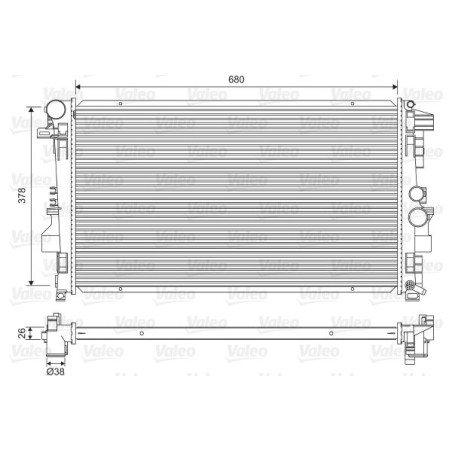 Radiator, engine cooling VALEO 734887