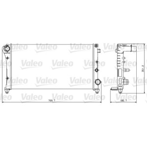 Radiator, engine cooling VALEO 734924