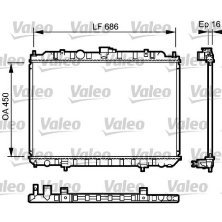 Ψυγείο, ψύξη κινητήρα VALEO 735063