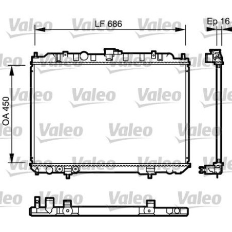 Ψυγείο, ψύξη κινητήρα VALEO 735064