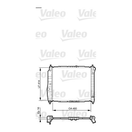 Radiator, engine cooling VALEO 735157