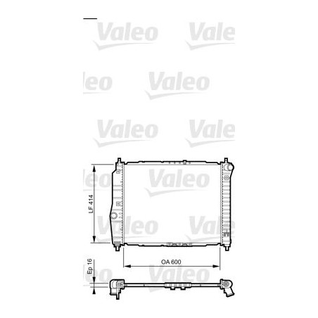 Radiator, engine cooling VALEO 735158