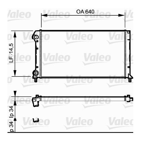 Radiator, engine cooling VALEO 735171