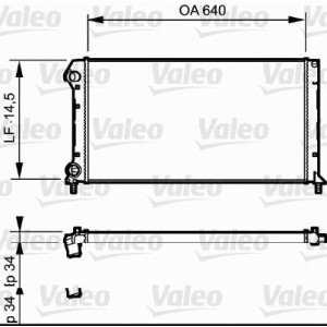 Radiator, engine cooling VALEO 735171