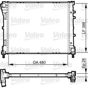 Radiator, engine cooling VALEO 735273