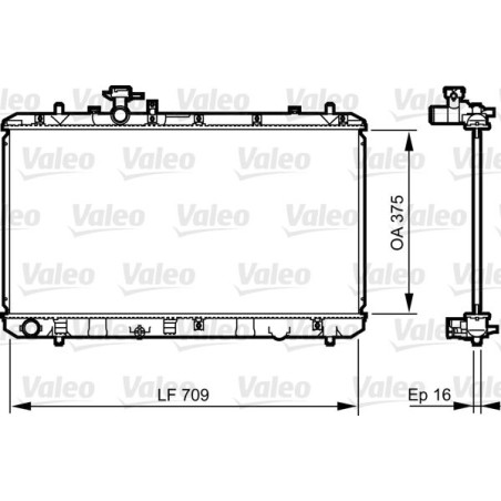 Radiator, engine cooling VALEO 735407