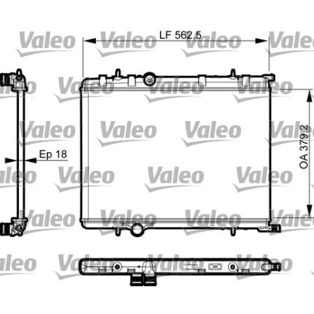 Radiator, engine cooling VALEO 735496