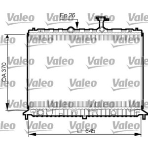 Radiator, engine cooling VALEO 735501