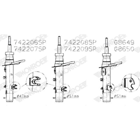 Αμορτισέρ MONROE 742206SP