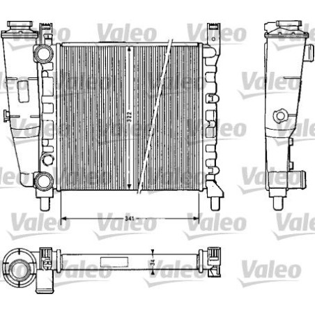 Radiator, engine cooling VALEO 811385