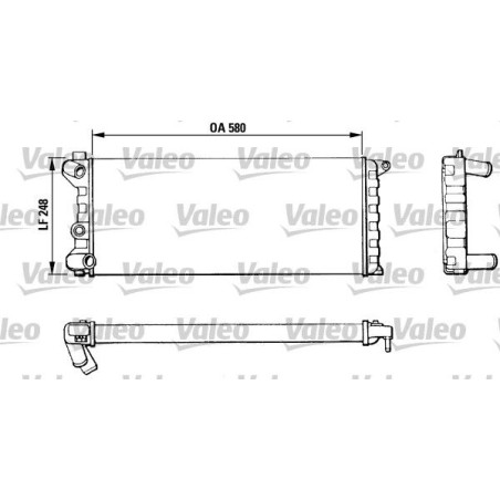 Radiator, engine cooling VALEO 811392