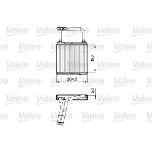 Heat Exchanger, interior heating VALEO 811526