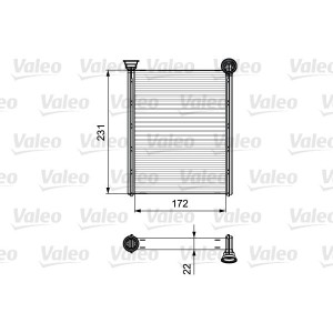 Heat Exchanger, interior heating VALEO 811534