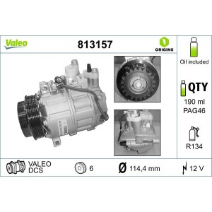 Συμπιεστής, συστ. κλιματισμού VALEO 813157
