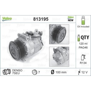 Συμπιεστής, συστ. κλιματισμού VALEO 813195
