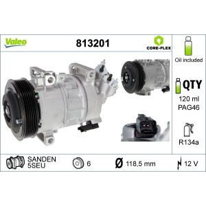 Compressor, air conditioning VALEO 813201