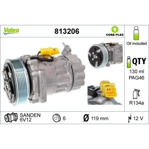 Compressor, air conditioning VALEO 813206