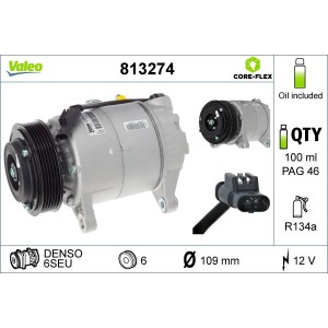 Compressor, air conditioning VALEO 813274