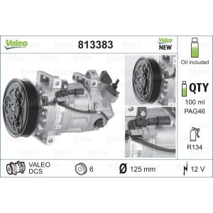 Compressor, air conditioning VALEO 813383