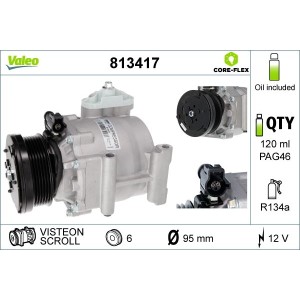 Compressor, air conditioning VALEO 813417