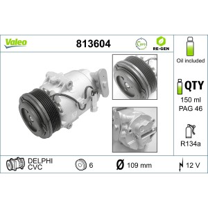 Compressor, air conditioning VALEO 813604