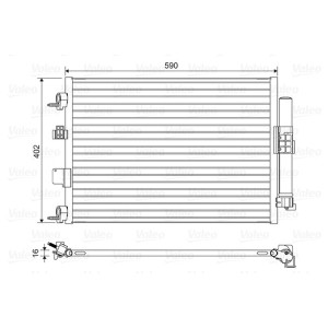 Condenser, air conditioning VALEO 814161