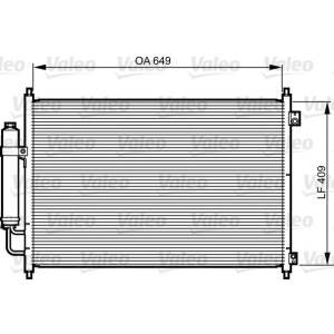 Condenser, air conditioning VALEO 814231