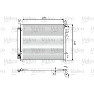 Condenser, air conditioning VALEO 814299